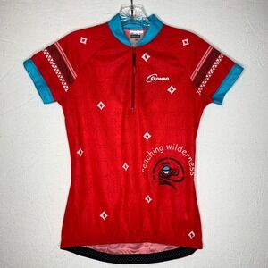 Gonso Women's Cycling Shirt Size 6 Red 1/4 Zipper